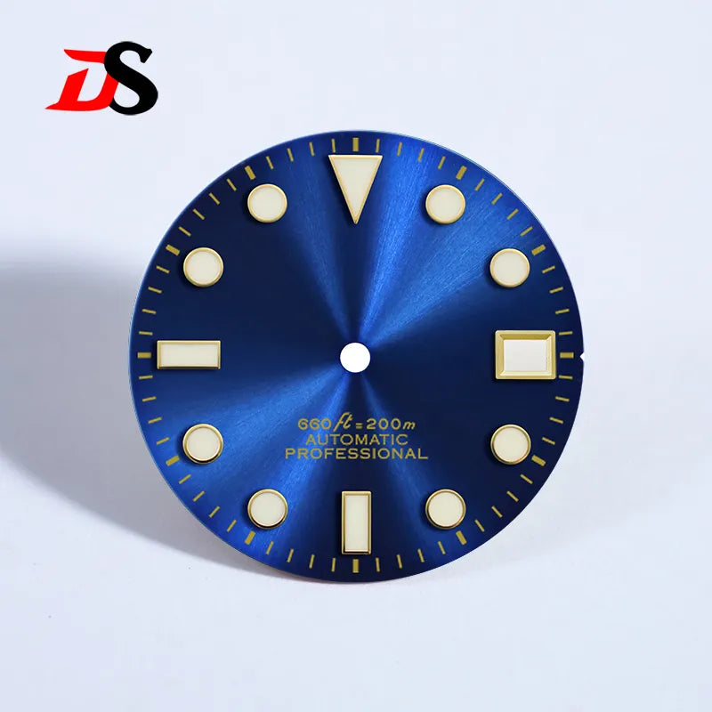 28.5mm Gold Sunburst Dial YM SUB for NH35 Movement BGW9 C3 Lume Date