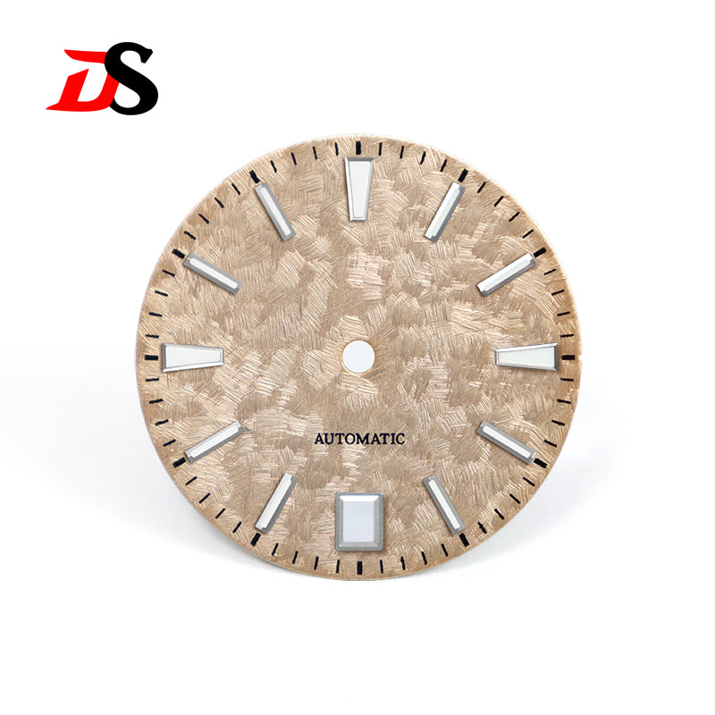 62GS 6 O'clock Date Dial Cherry Minute Mark NH35 Blue Lume Sakura Spring Light-green 28.5mm for SKX007 GS