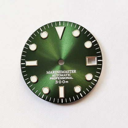 Sunburst Dial Matte Silver YM Index BGW9 C3 Lume for NH35NH36 Movement 28.5mm