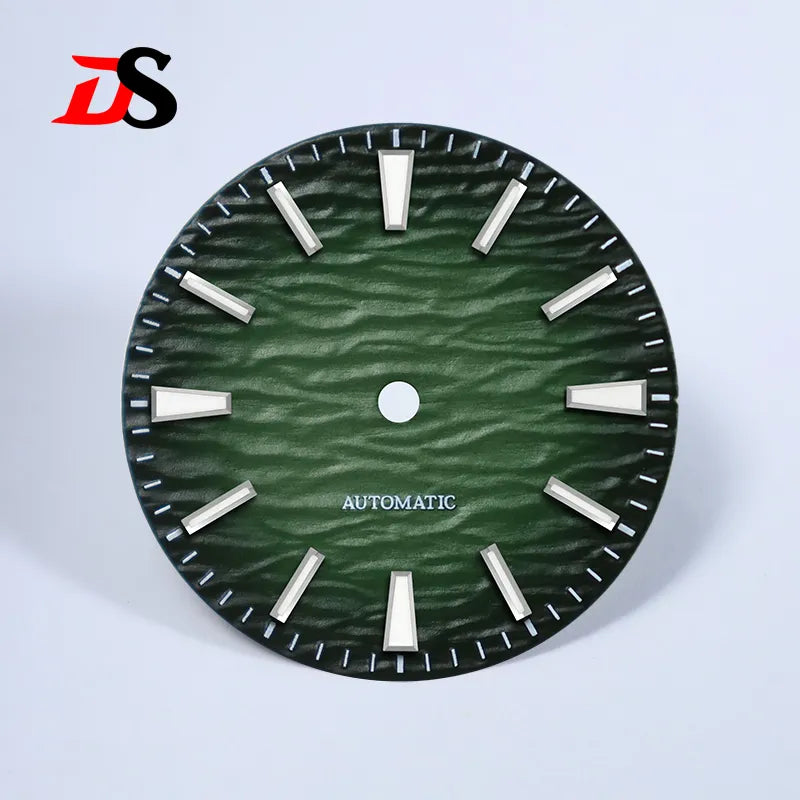 Gradient NH35 Dial 28.5mm Wave Pattern Dial Blue Lume for NH35/NH38 Movement