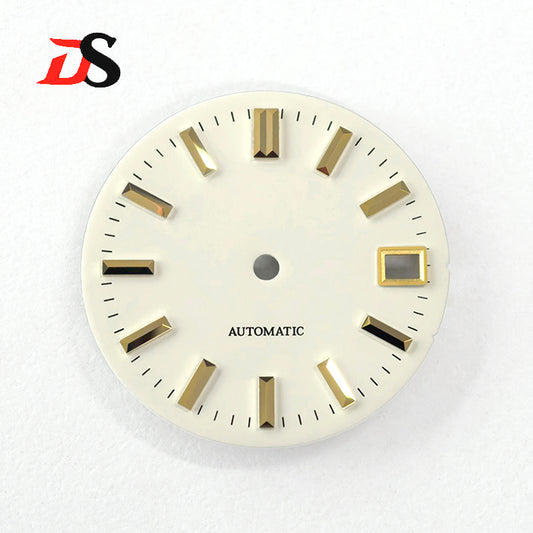 Sunburst Matte Cream Color No-luminous Dial NH38NH35 28.5mm
