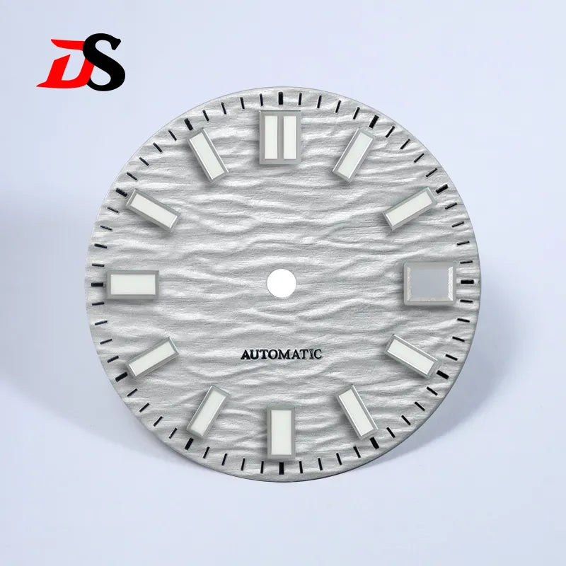 28.5mm Gradient Wave Dial Blue Lume for NH35/NH38 Movement