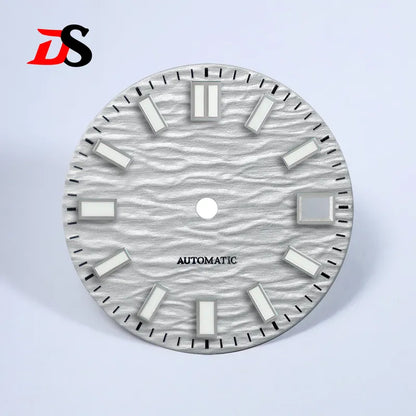 28.5mm Gradient Wave Dial Blue Lume for NH35/NH38 Movement