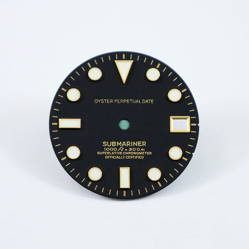 Gold Index Sunburst SUB Dial Mod BGW9 C3 Lume Dial NH35NH36 Movement 28.5mm