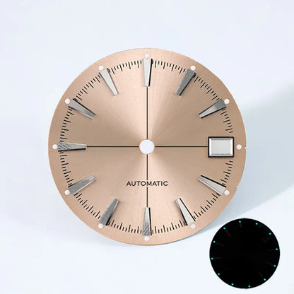 Sunburst Date Dial Green Lume NH35 movement