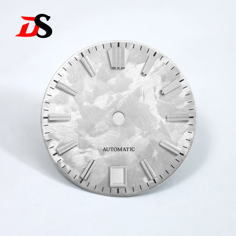 6 O'clock Date Shunbun and Sea of Clouds Dial NH35 No Lume Sakura Pink Spring 28.5mm for SKX007 GS Mod