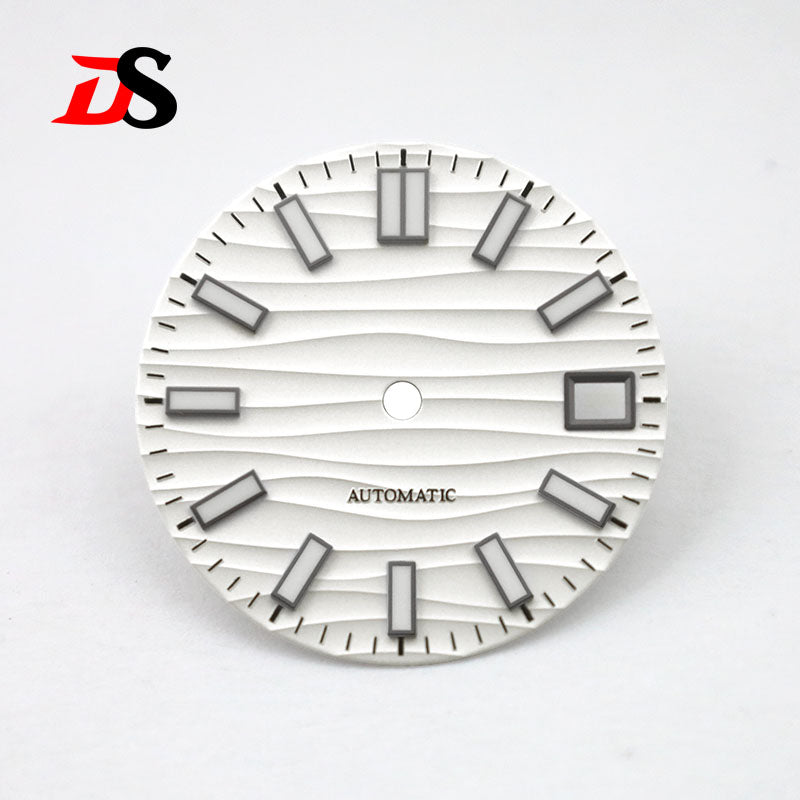 Wave Dial 3 o'clock strip index BGW9/Blue Lume NH35 28.5mm NH34