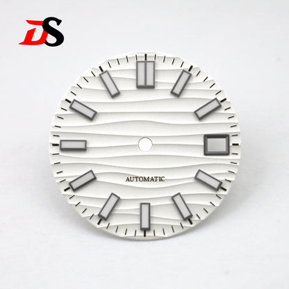 Wave Dial 3 o'clock strip index BGW9/Blue Lume NH35 28.5mm NH34