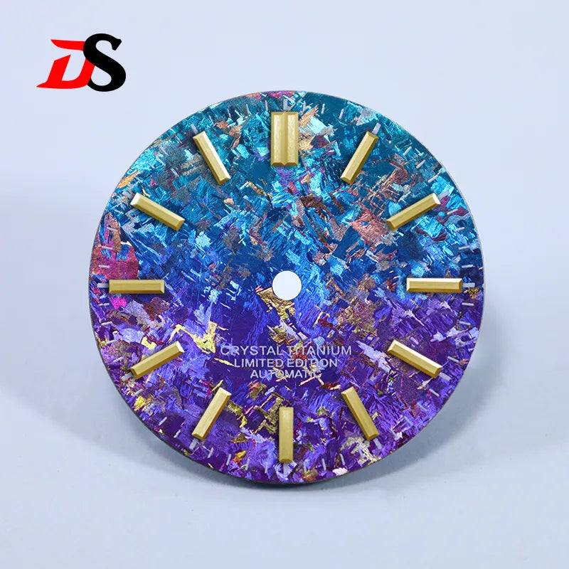 28.5mm Dial Ice Crystal Titanium Dial No Lume NH35 Movement No Date Dial