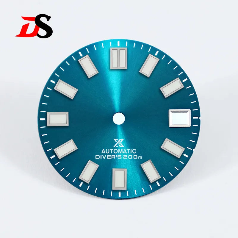 28.5mm Sunburst X Dial Blue Lume for NH35 Movement Watch Accessories