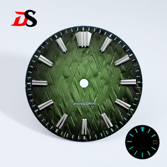 No Date 28.5mm Ice Forests Dial for NH34 NH35 Movement Blue Lume/no Lume