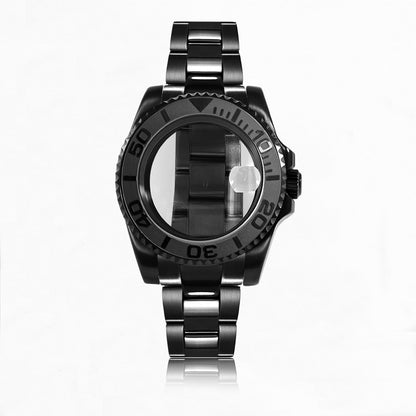 Black 40.5mm Case Oyster Bracelet 20ATM Suitable for NH34NH35/36/38ETA2824 Movement