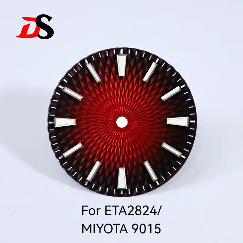 28.5mm Dial Pineapple Face Dial Blue Lume Suitable for NH35 NH38 ETA2824/MIYOTA 9015 Movement No Date