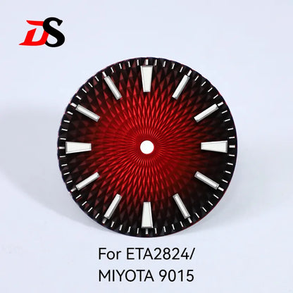 28.5mm Dial Pineapple Face Dial Blue Lume Suitable for NH35 NH38 ETA2824/MIYOTA 9015 Movement No Date