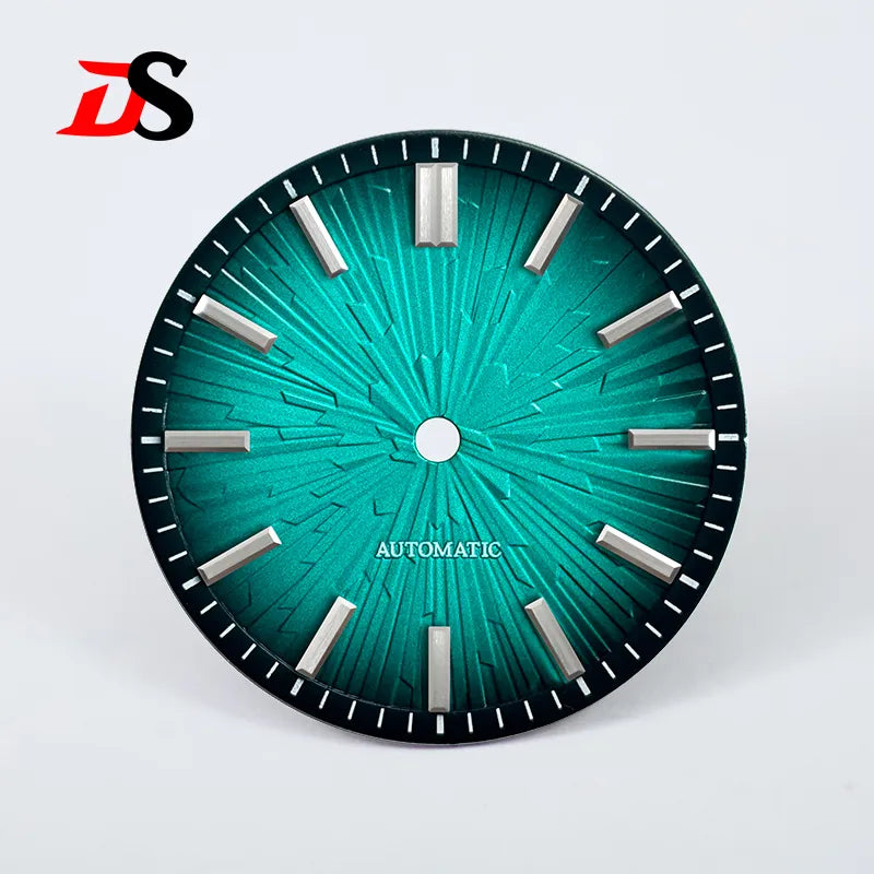 Gradient 28.5mm Wood Grain Dial No Lume for NH35/NH38 Movement 3 O'clock Date/no Date