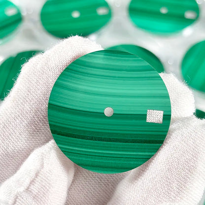 28.5mm Dial Malachite Blank Stone Dial NH35 Movement