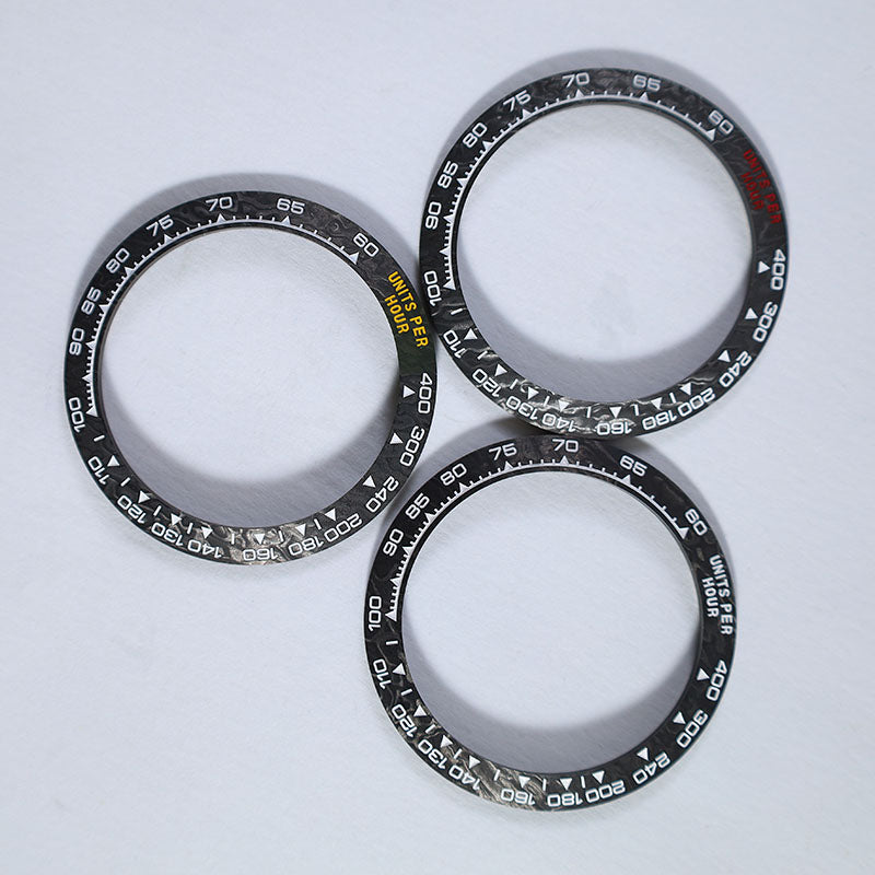 Carbon Fiber Bezel 38.5mm*30.5mm Inclined Insert Module Watch Accessories High Quality Watch Bezel