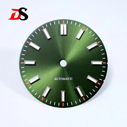 28.5mm Dial Sunburst Dial Blue Lume NH35 Movement No Date