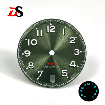 Forerunner Dial Blue Lume 28.5mm Number NH35 Dial Red Five-pointed Star