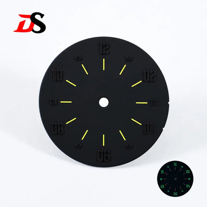 28.5mm Matte Dial Cockpit Instruments Pilot-inspired BGW9 NH38 NH35 ETA2824 SW200 Miyota 9015 Movement Black Lume