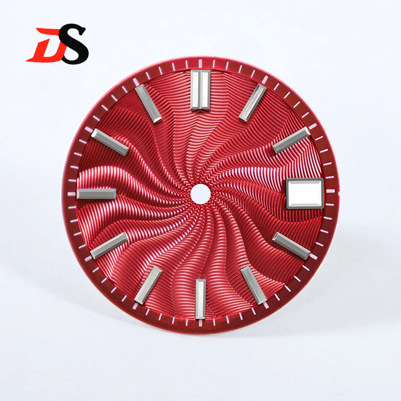 Guilloche Watch Dial 28.5mm No Lume NH35 Sterile Ice Blue Smoky Purple NH34 NH38 No Date