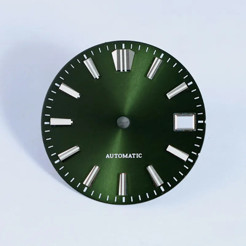 28.5mm Sunburst Dial GS MOD Blue Lume NH35 Movement No Lume