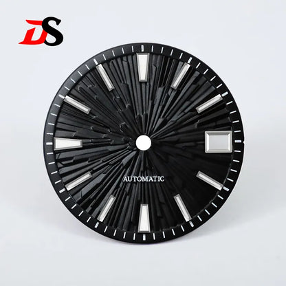 Gradient Wood Grain 28.5mm Dial Blue Lume for NH35/NH38 Movement 3 O'clock Date/no Date