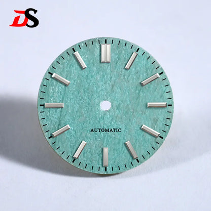 NH35 Dial Tianhe Jade 28.5mm Black Tick Mark NH38 Movement Stone Dial No Date/ Date Blue Lume/no Lume
