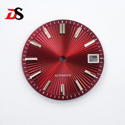 Red Cocktail Dial NH35NH34 No Lume 28.5mm