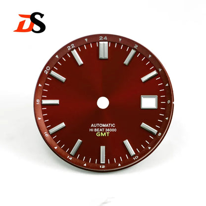 32.5mm HI-BEAT 36000 GMT Sunburst Dial for 40mm 44GS Case NH34 Movement