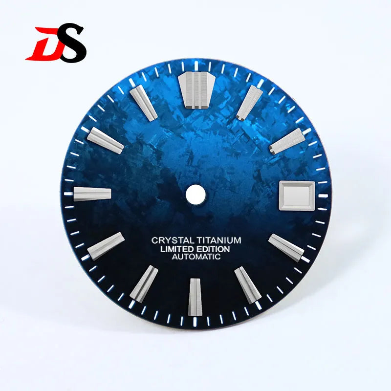 28.5mm Dial Crystal Titanium GS MOD Chaotic Texture No Lume NH35 Movement