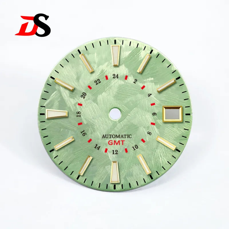 DS Sakura Red GMT Dial Blue Lume NH34GMT 28.5mm