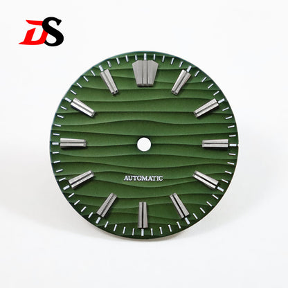 GS Index Wave Dial No Lume 6 O'clock/no Date NH35NH34 28.5mm