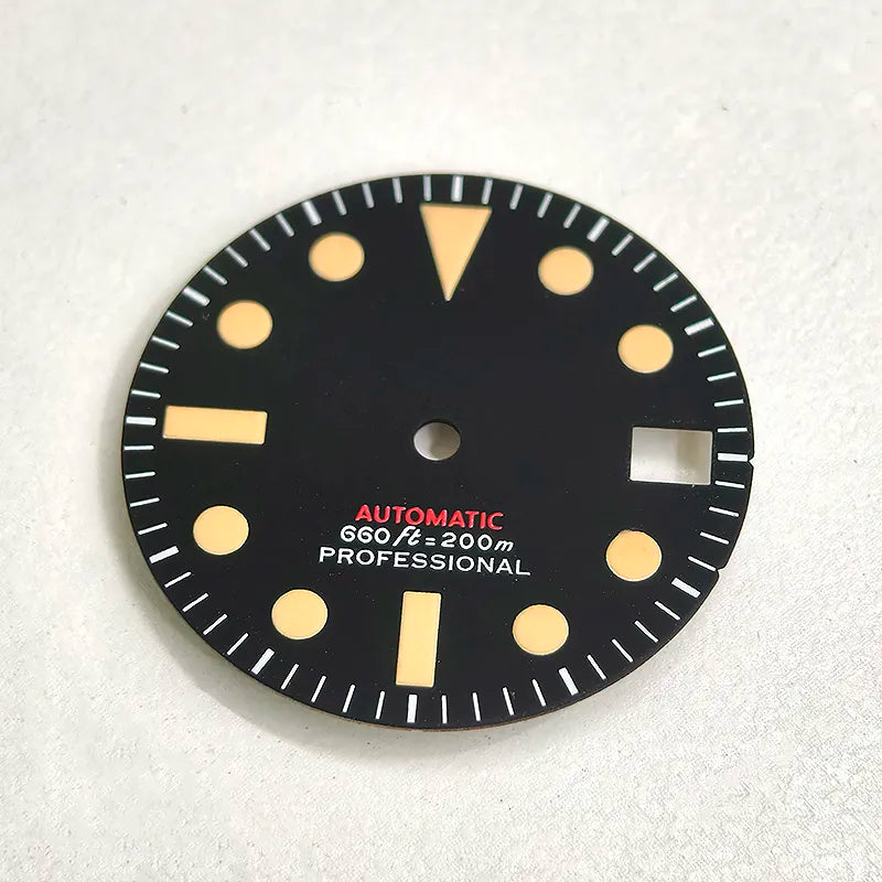 28.5mm Retro Dial NH35 Movement Modified Green Lume – DSWATCH