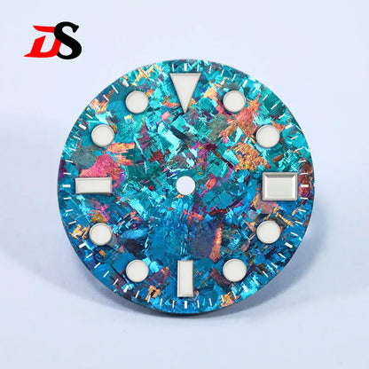 Crystal Titanium Text Dial Chaotic Texture BGW9 C3 Lume NH35 Movement 28.5mm Dial
