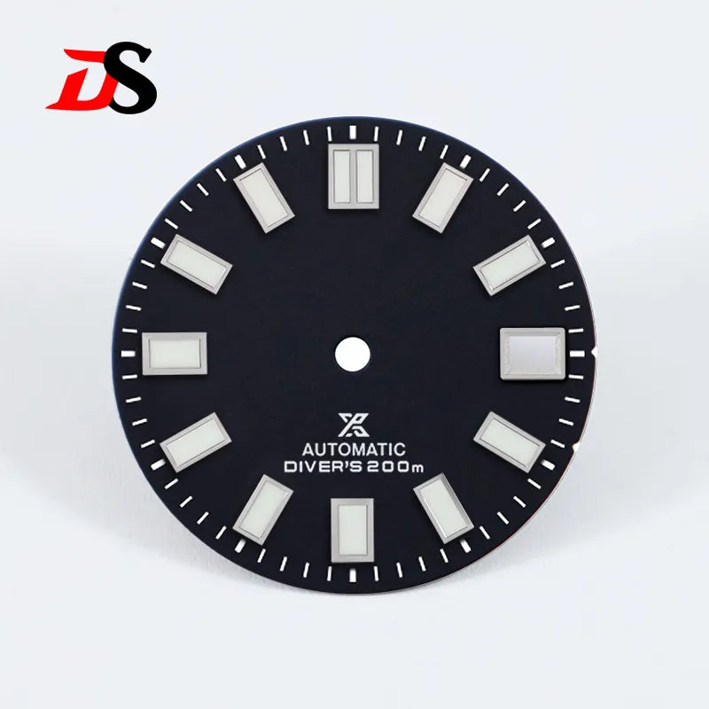 28.5mm Sunburst X Dial Blue Lume for NH35 Movement Watch Accessories