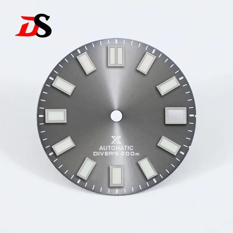 28.5mm Sunburst X Dial Blue Lume for NH35 Movement Watch Accessories