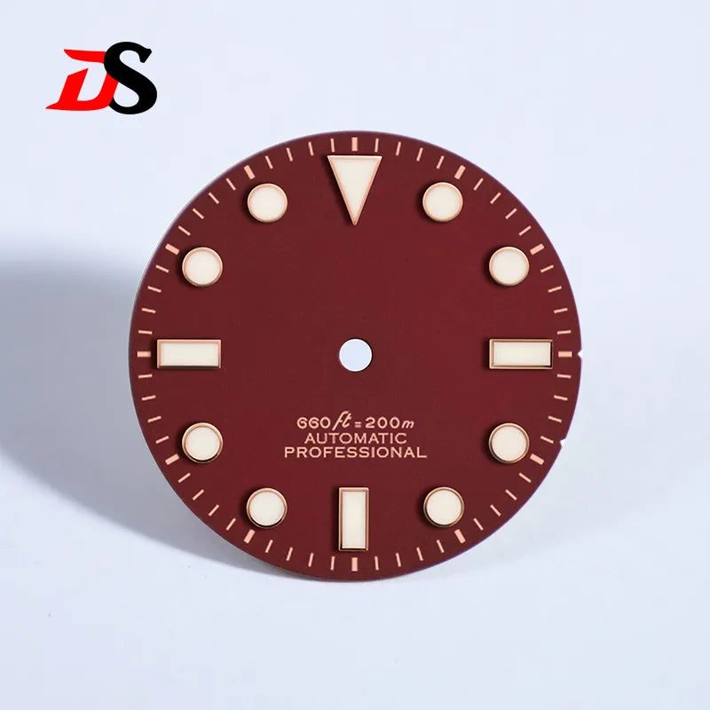 Matte 28.5mm Dial YM SUB BGW9 C3 Lume NH35 Movement Rose Gold Date