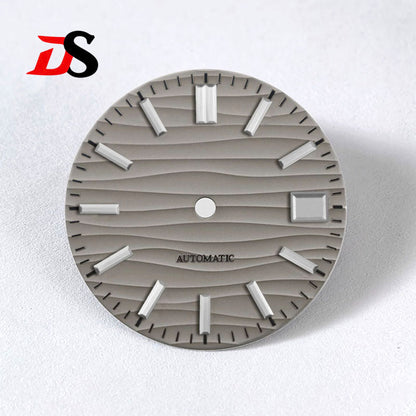 Sea Wave Dial 3 O 'clock Date No Lume/blue lume NH35NH36