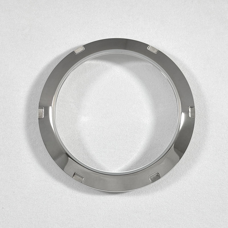 36mm Oyster Watch Case Stainless Steel Transparent Bottom Back Cover Electroplated Sapphire Glass