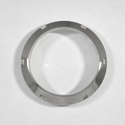 36mm Oyster Watch Case Stainless Steel Transparent Bottom Back Cover Electroplated Sapphire Glass