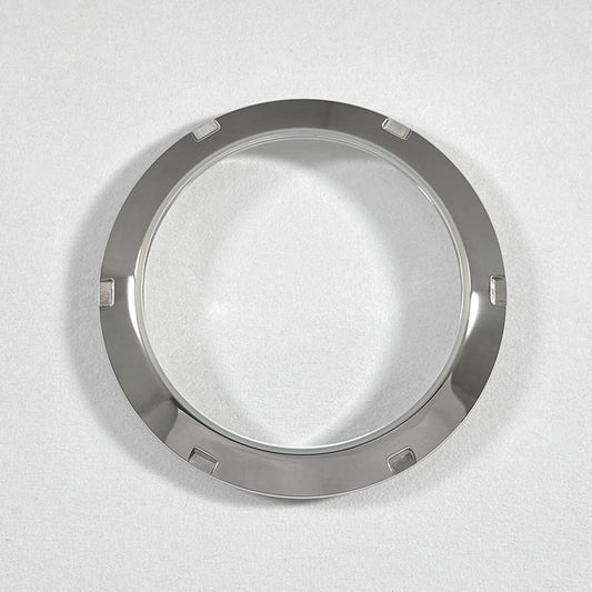 36mm Oyster Watch Case Stainless Steel Transparent Bottom Back Cover Electroplated Sapphire Glass