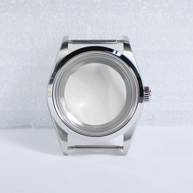 36mm Oyster Case Glass Back Rose Gold Steel Sapphire AR Coating