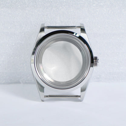 36mm Oyster Case Glass Back Rose Gold Steel Sapphire AR Coating