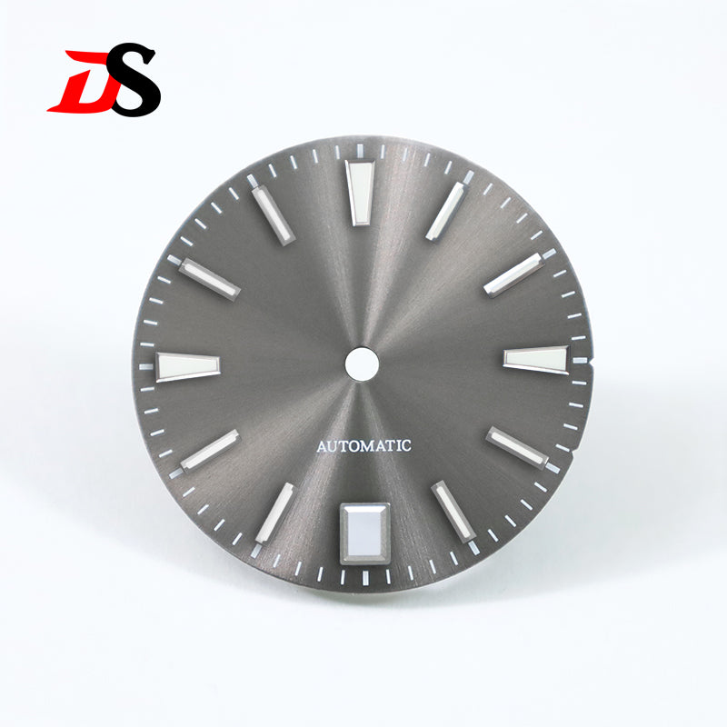 GS 28.5mm Sunburst Dial 6 O'clock Blue Lume NH35 Movement No Lume