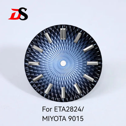 28.5mm Dial Pineapple Face Dial Suitable for NH35 NH38 ETA2824/MIYOTA 9015 Movement No Date No Lume