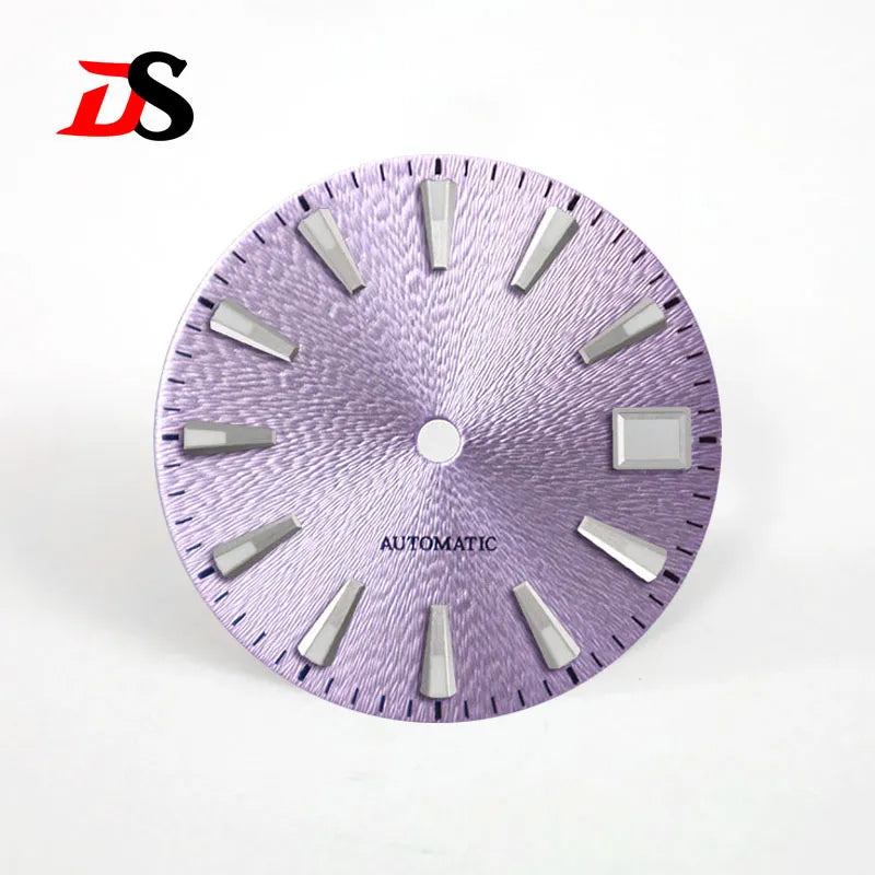 Invisible Textured Sunburst Dial GS Blue Green Lume NH35 28.5mm