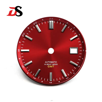 32.5mm GMT BEAT 36000 Sunburst Dial for 40mm 44GS Case NH34