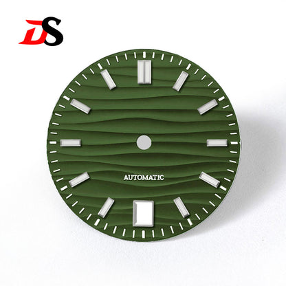 DS 6 O'clock Date Wave Dial BGW9/Blue Feather NH3528.5mm NH34