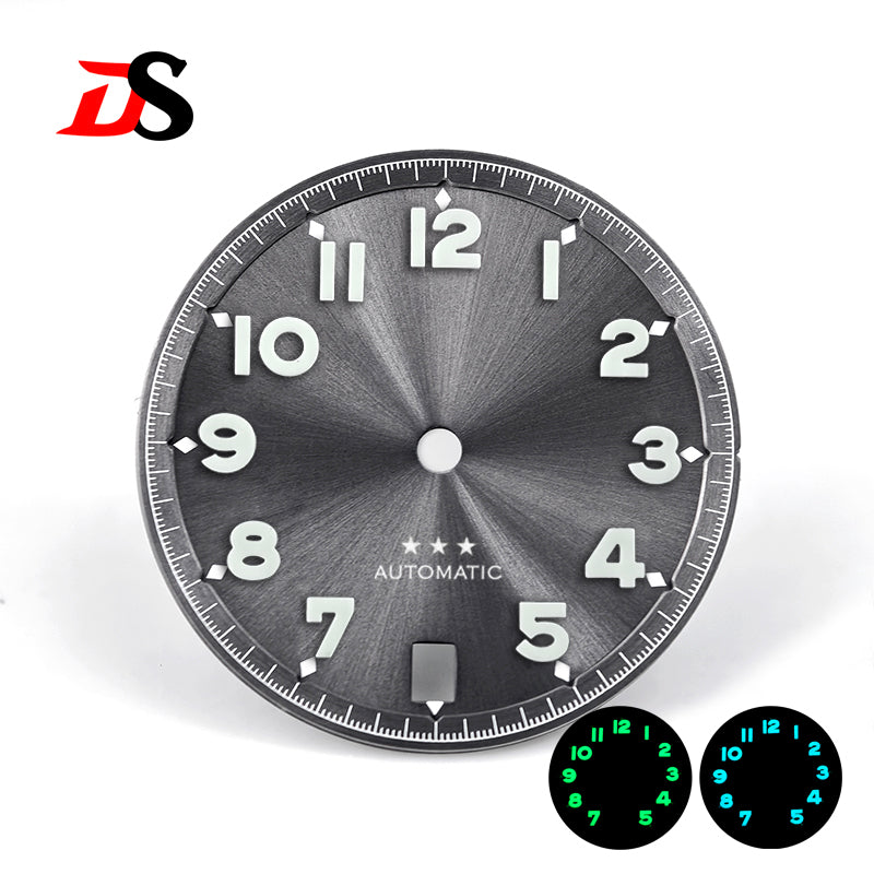 Forerunner Dial Blue Lume 28.5mm Number NH35 Dial White Five-pointed Star